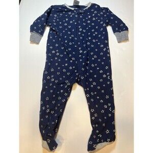 Gerber Organic Baby Boys 3-6 mo Sleep N Play Stars Blue July America Patriotic